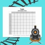 train nonogram puzzle.