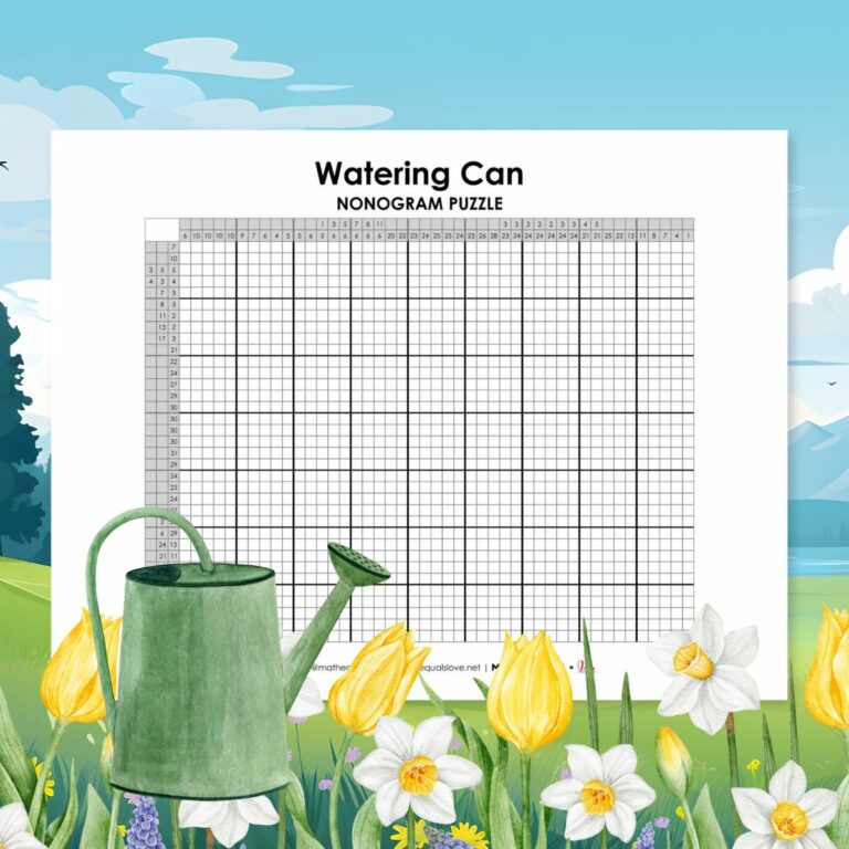 watering can nonogram puzzle.