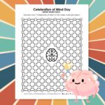 Celebration of Mind Day Hidden Word Puzzle.