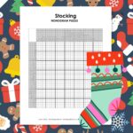 christmas stocking nonogram puzzle.