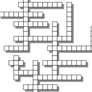 close-up of fill in puzzle. 