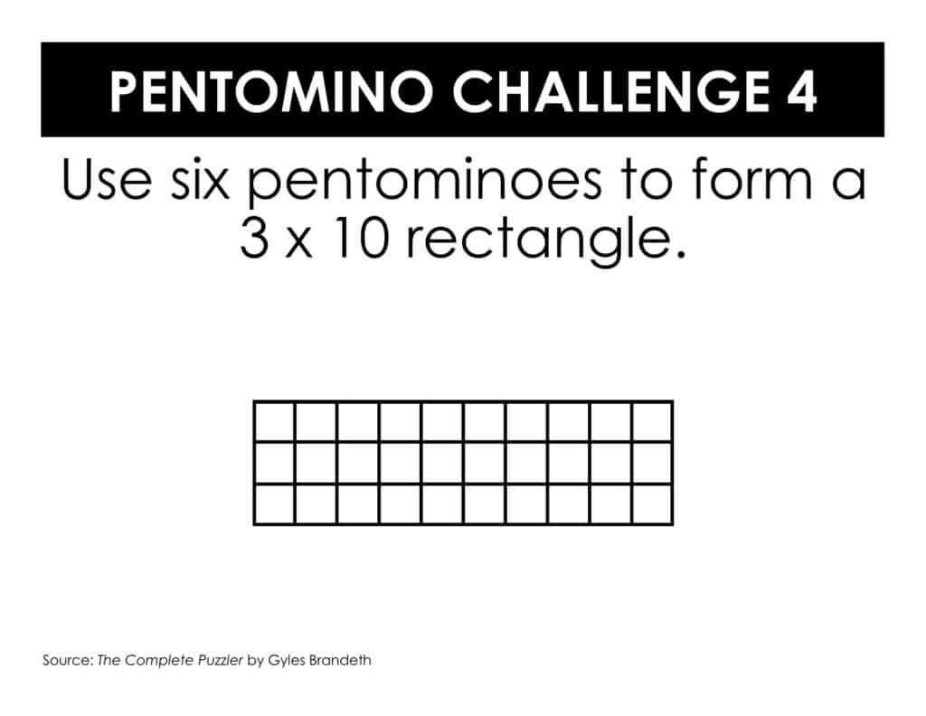 pentomino puzzle 3x10 rectangle