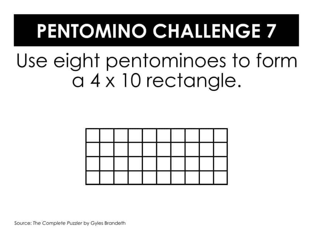 pentomino puzzle 4x10 rectangle. 