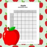 apple nonogram puzzle printable.
