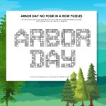 arbor day no four in a row logic puzzle.