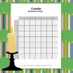 candle nonogram puzzle printable.