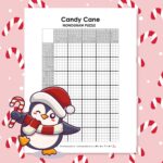 candy cane nonogram puzzle.