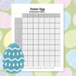 easter egg nonogram puzzle printable.