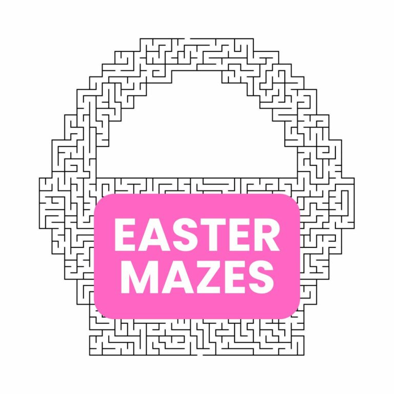 Easter Mazes Printable PDF.