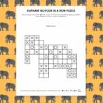 elephant no four in a row logic puzzle.