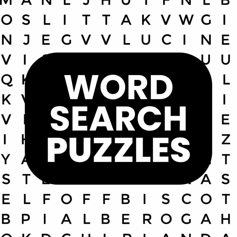 free printable word search puzzles for kids, teens, and adults.