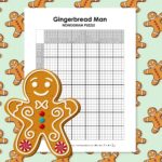 gingerbread man nonogram puzzle.
