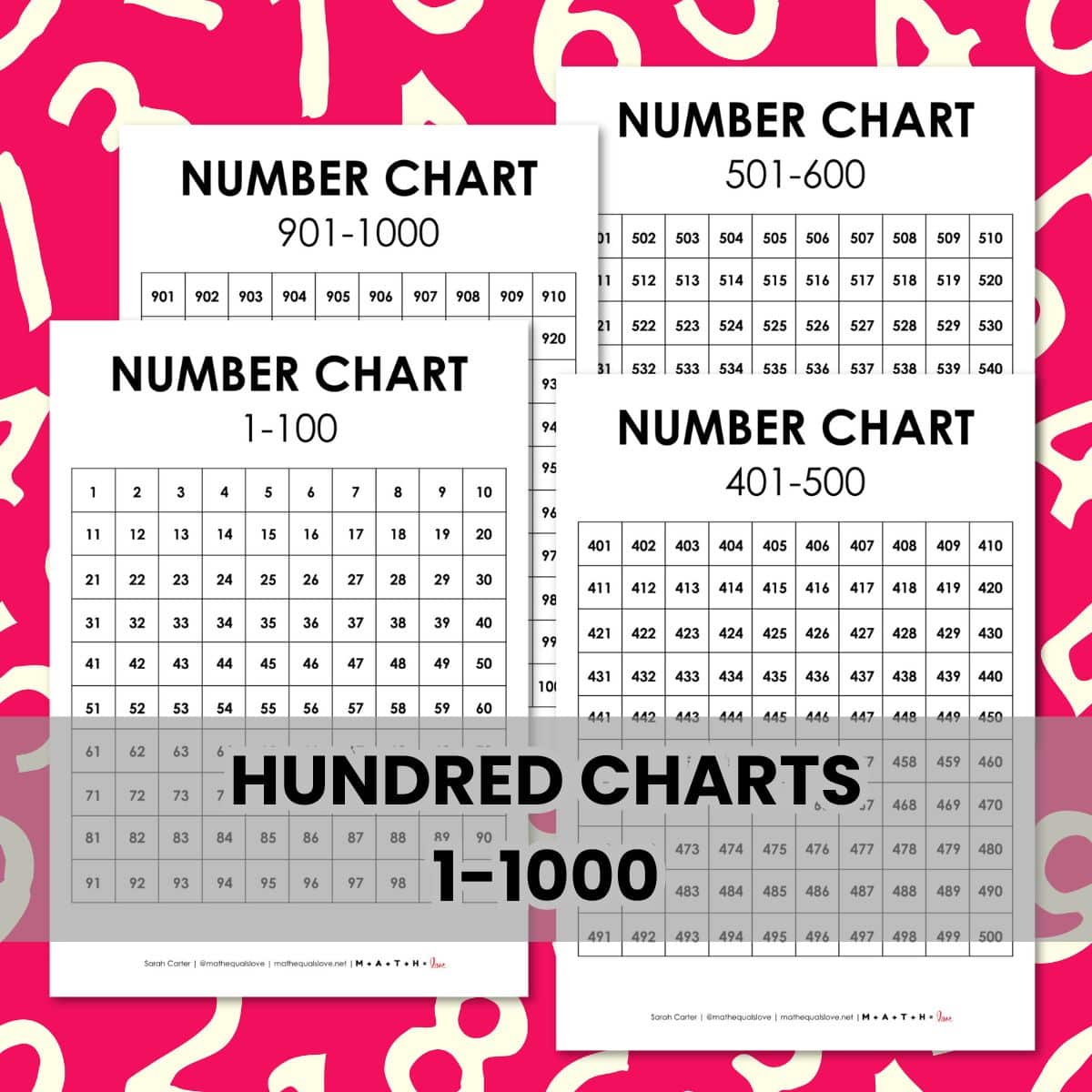 hundred charts 1-1000 pdf printable free.