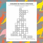 kangaroo no four in a row logic puzzles.