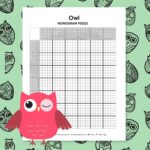 owl nonogram puzzle printable.