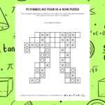 pi symbol no four in a row logic puzzles.