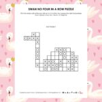 Swan No Four in a Row Logic Puzzle.
