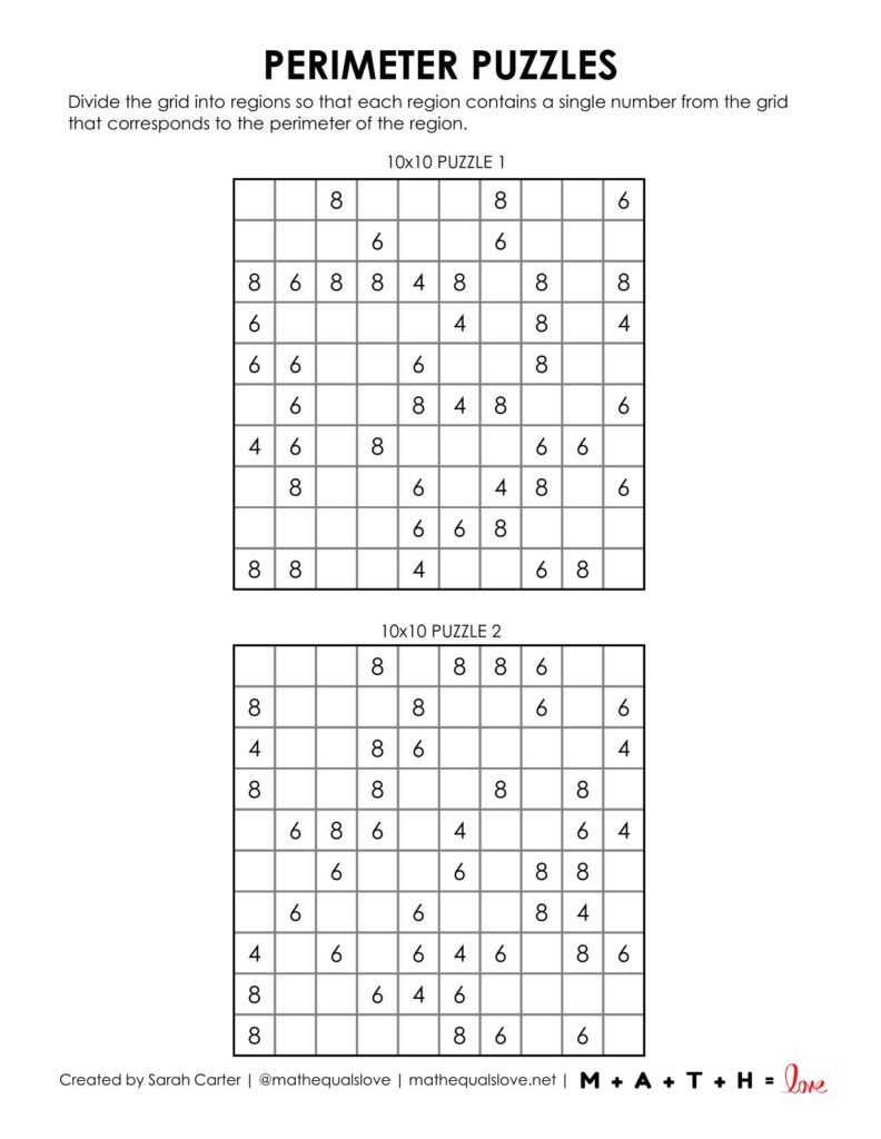 Perimeter Knossos Logic Puzzles Page 8. 