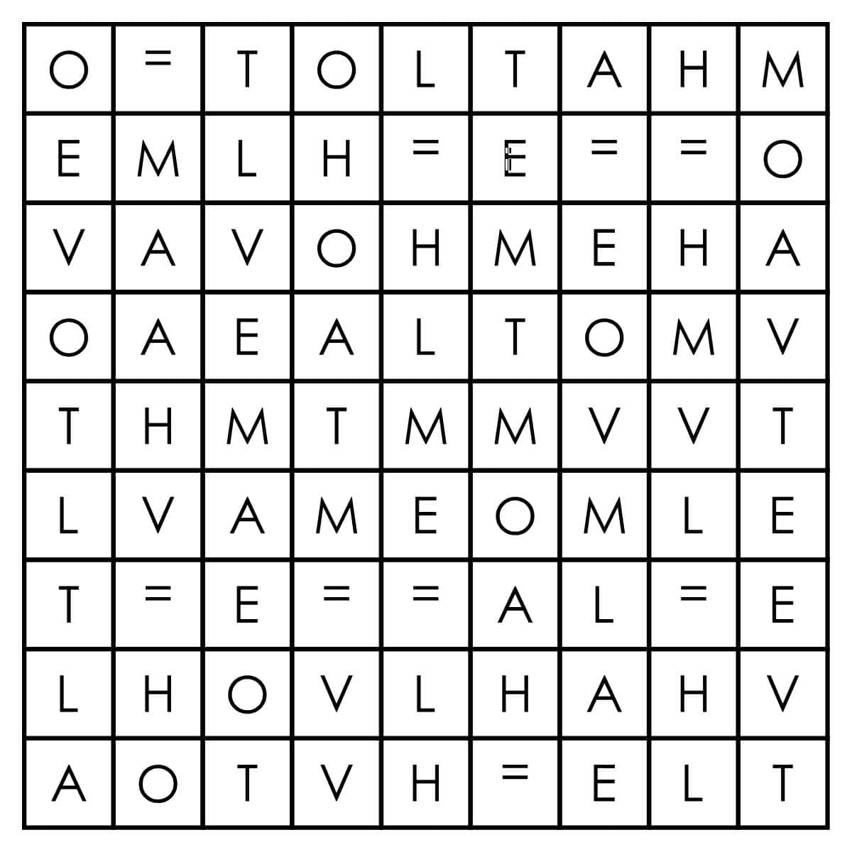 Area Division Sample Logic Puzzle. 