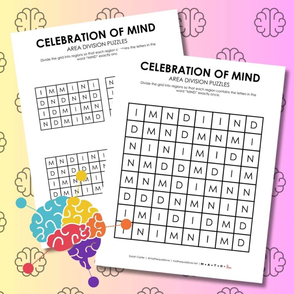 celebration of mind day logic puzzle. 