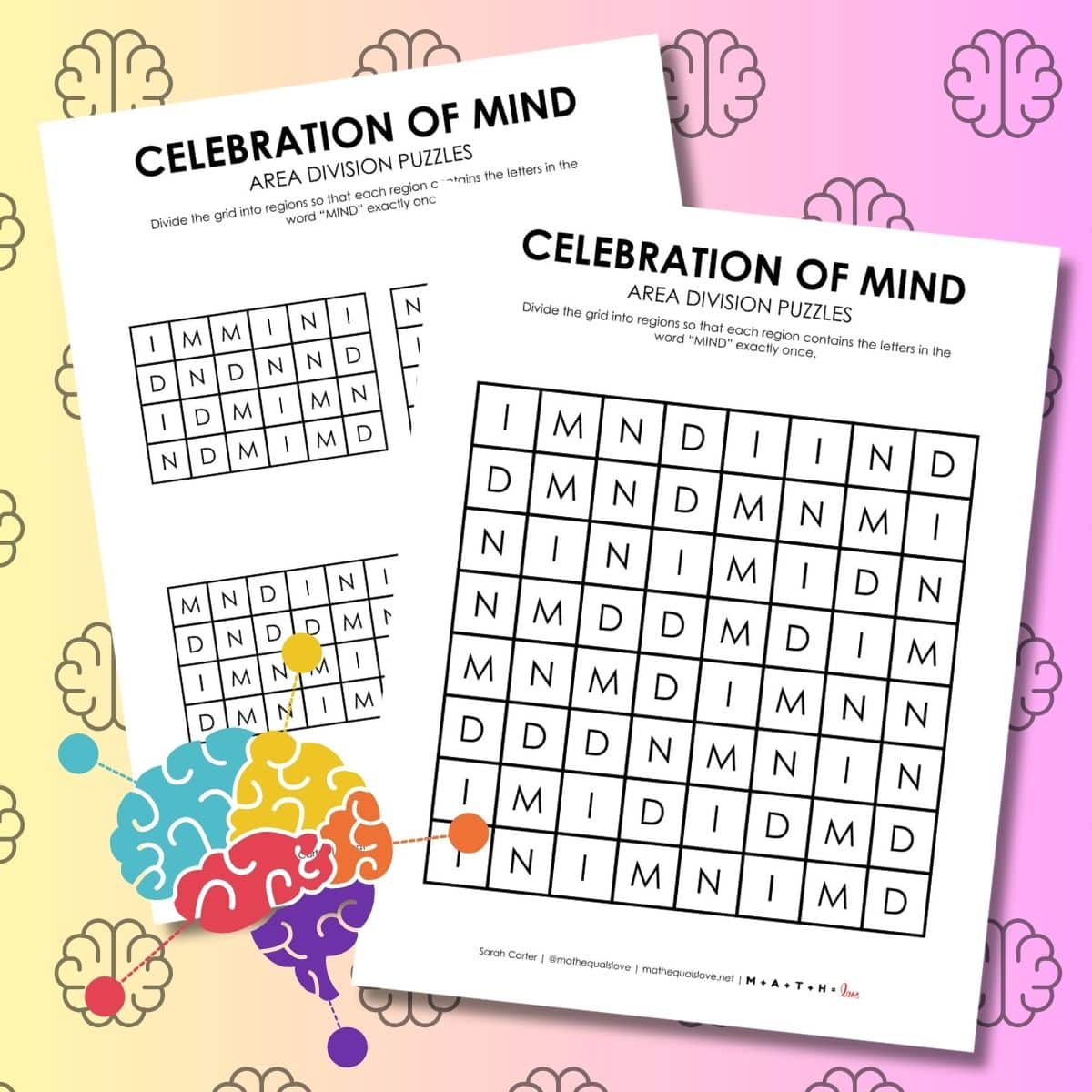 celebration of mind day logic puzzle.