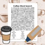 coffee word search puzzle free printable pdf.