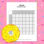 donut nonogram puzzle printable pdf.