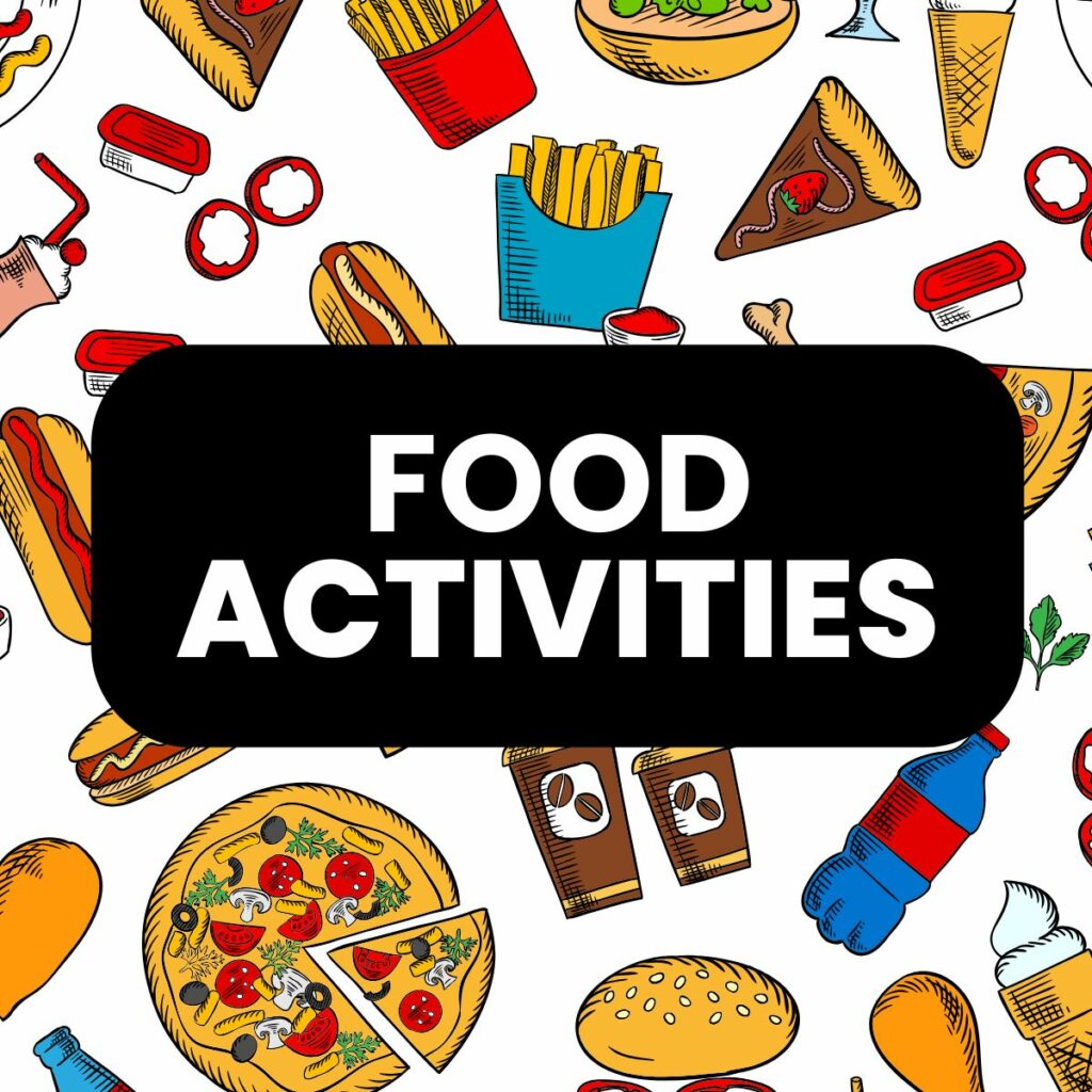 food themed activities and puzzles for the classroom. 