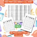 free printable bingo cards 1-75 with bingo call sheet pdf download.