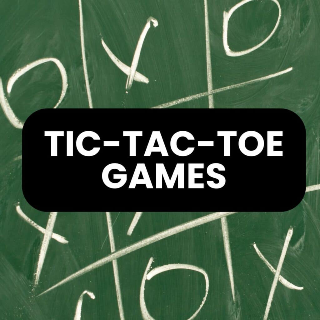 free printable tic tac toe games and resources for the classroom. 
