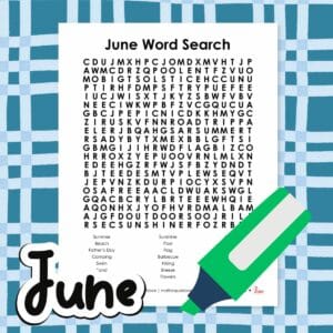 june word search printable pdf free