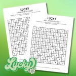 lucky area division logic puzzle for st patricks day