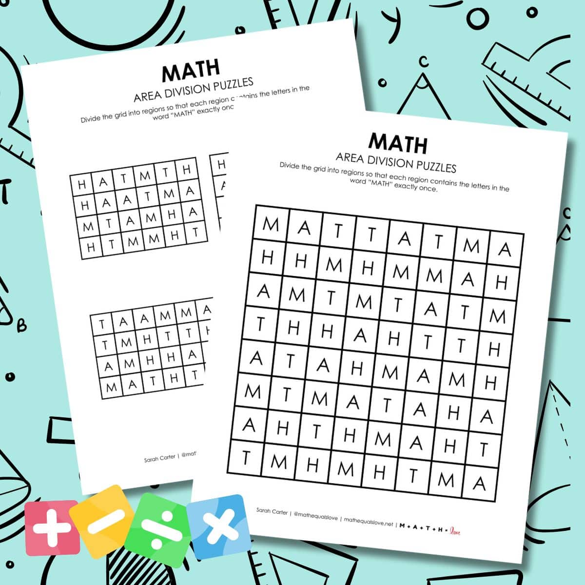 math area division logic puzzle.