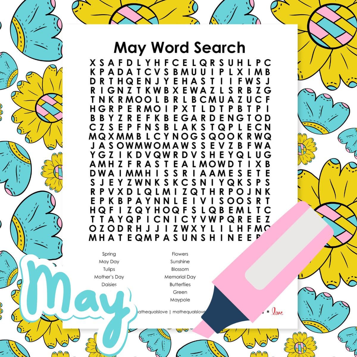 free printable may word search puzzle pdf.