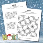noel area division logic puzzle for christmas.