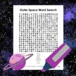 outer space word search puzzle free printable pdf.