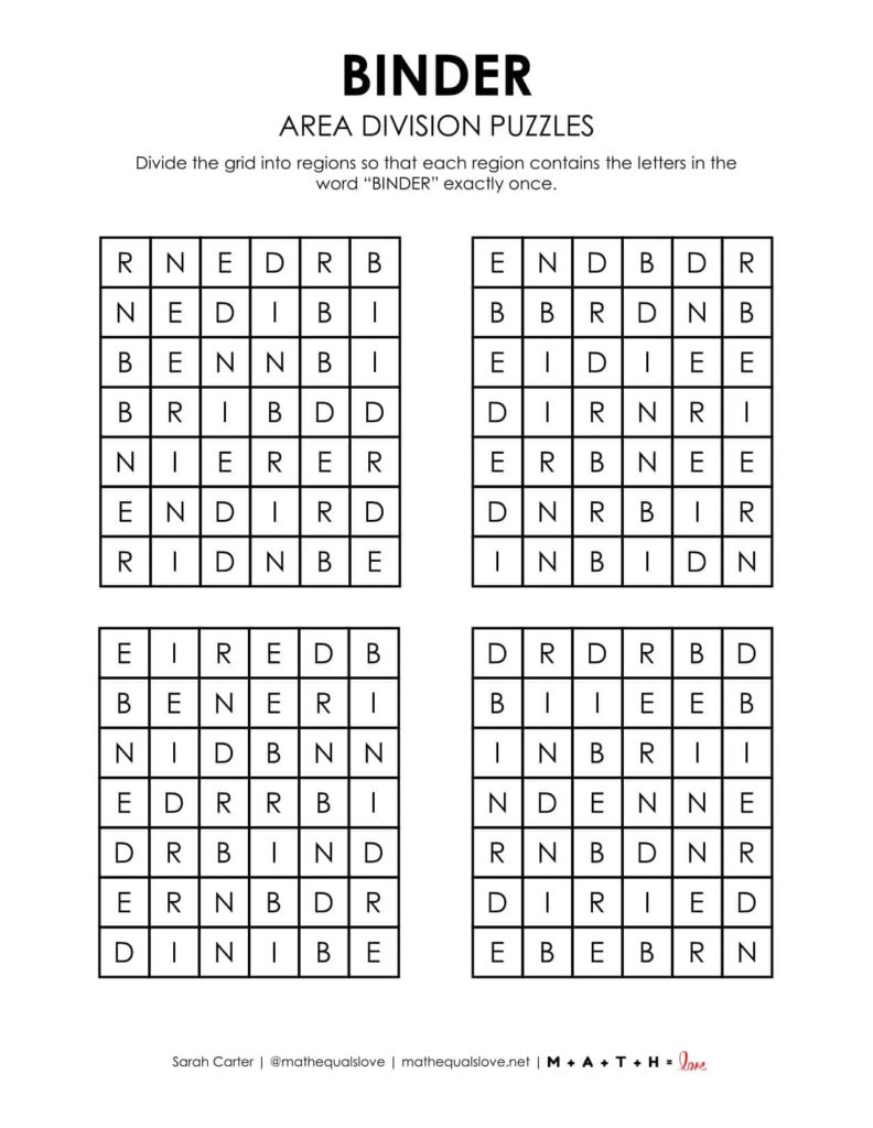 first day of school logic puzzle printable.