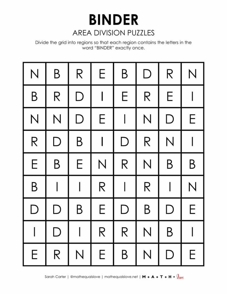 back to school logic puzzle printable.