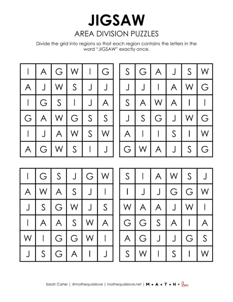 jigsaw logic puzzle for national puzzle day. 