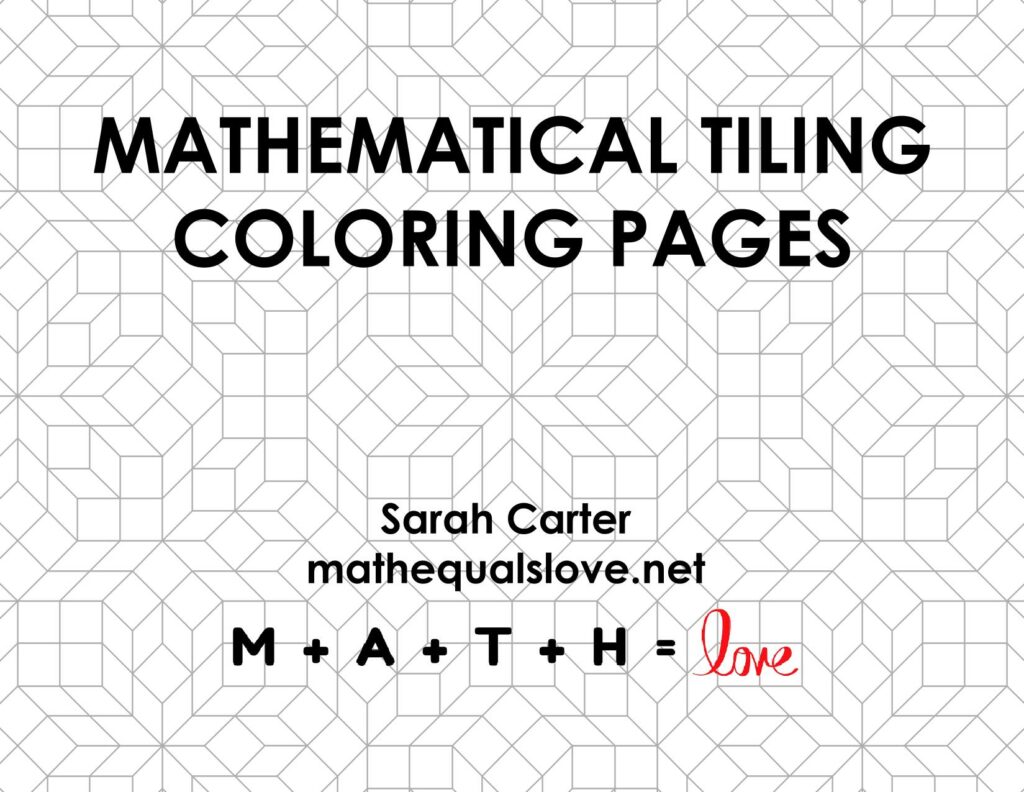 mathematical tiling geometric coloring pages. 