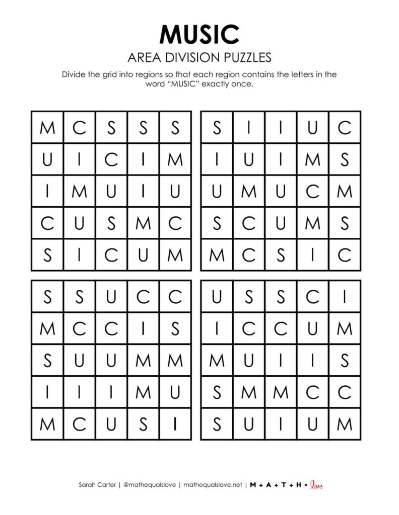 music logic puzzle printable free. 