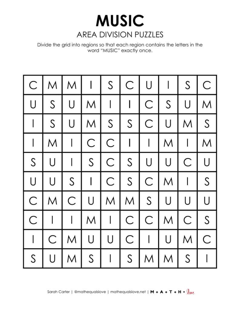 music logic puzzle printable free. 