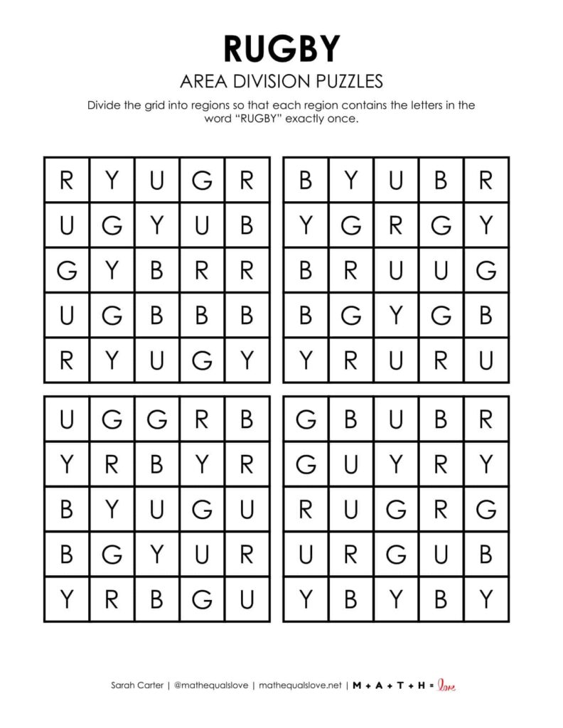 rugby logic puzzle printable pdf. 