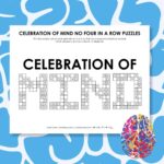 celebration of mind day no four in a row logic puzzles.