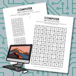 computer logic puzzle printable for first day of computers class.
