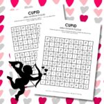 cupid valentine's day logic puzzle free printable pdf.
