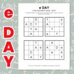 e day latin square puzzles.