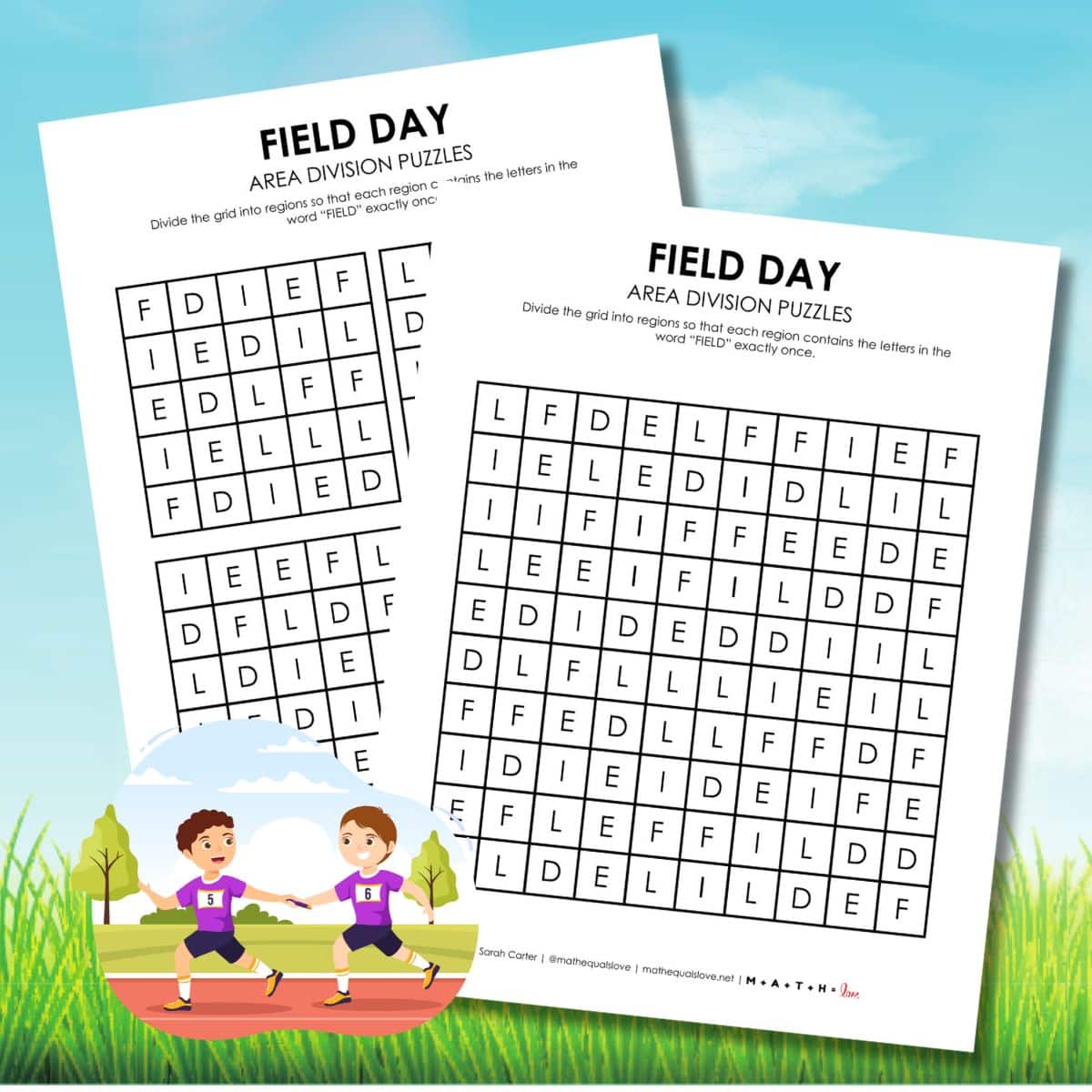 field day logic puzzle printable.