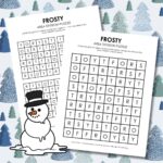 frosty winter logic puzzles printable