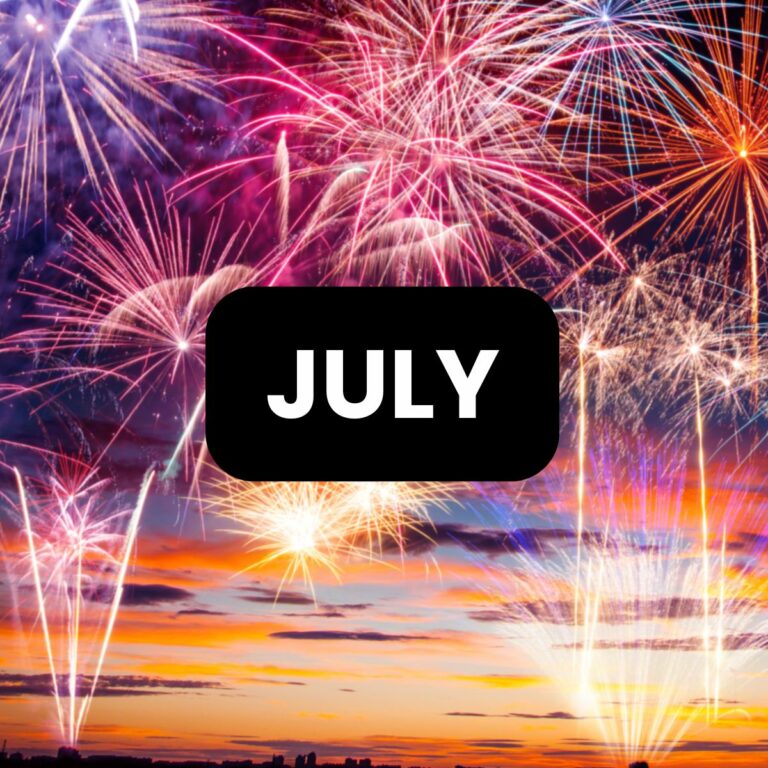 Free Printable July Activities, Puzzles, and Games (PDF)